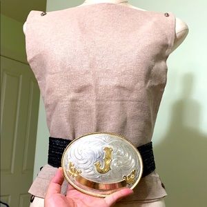 🖤Huge 💕”J” ALPACA VTG buckle